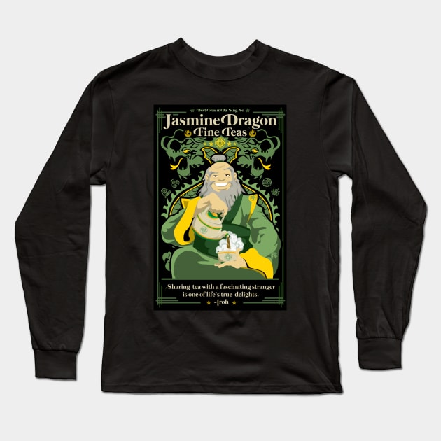 Jasmine Dragon Long Sleeve T-Shirt by CuddleswithCatsArt